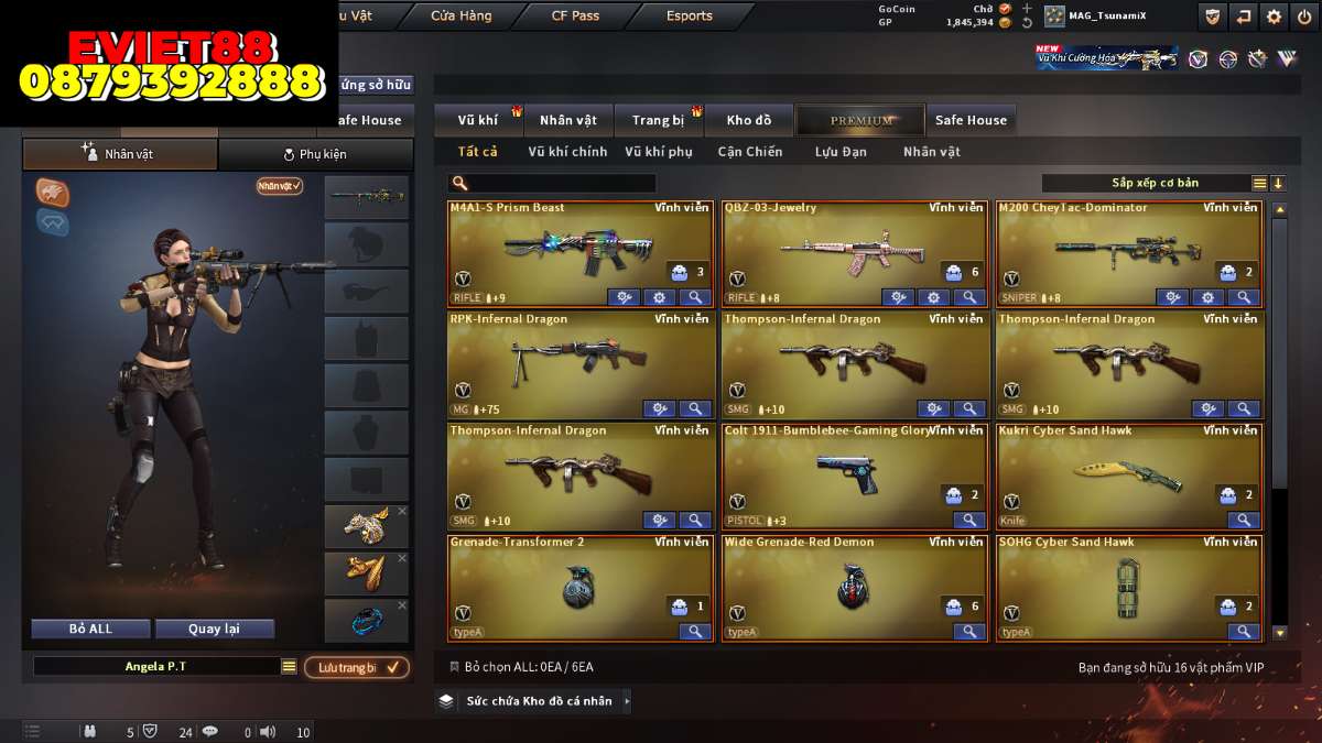 shop acc cf uy tin gia re
